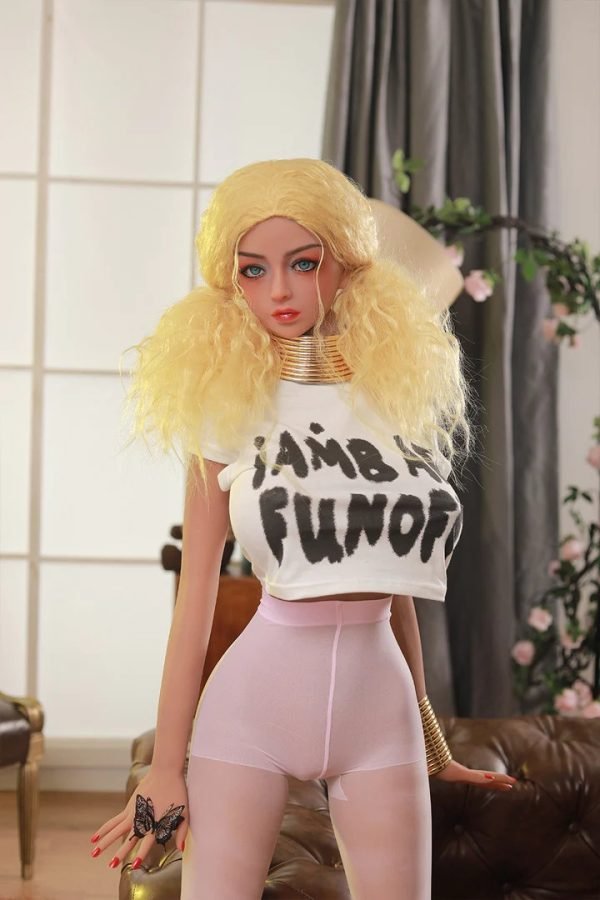 158cm con ricci mydoll d'oro bambola del sesso bambola d'amore 1