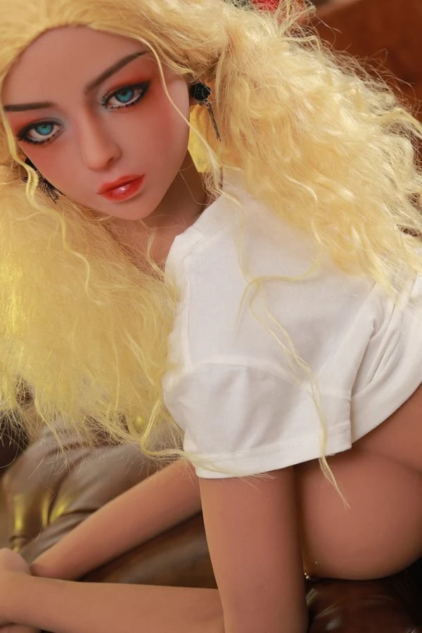 158cm con ricci mydoll d'oro bambola del sesso bambola d'amore 8
