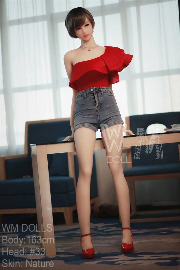163cm asiática hermosa mypuppen c taza amor muñeca 6