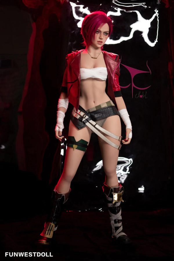 157cm red short hair mypuppen c cup poupée d'amour 10