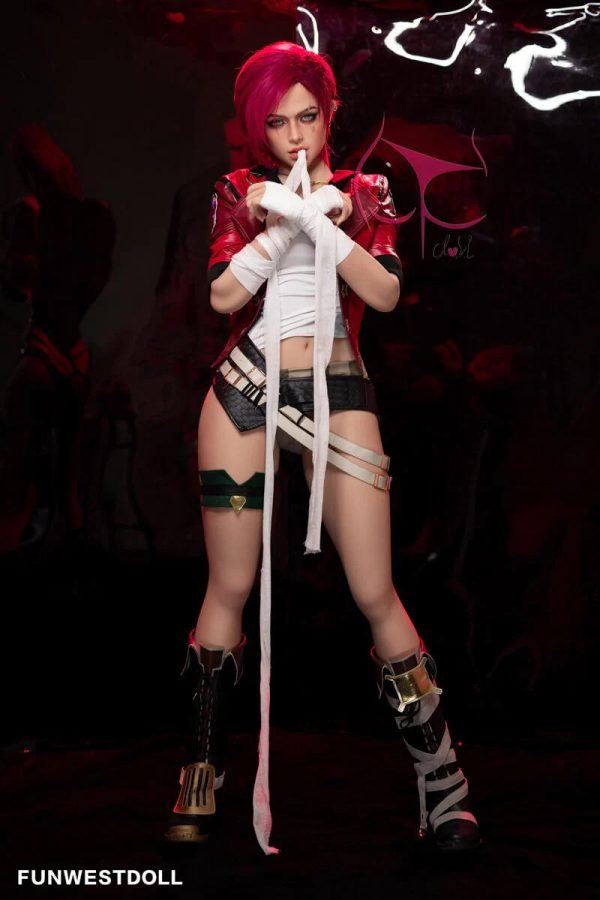 157cm red short hair mypuppen c cup poupée d'amour 3