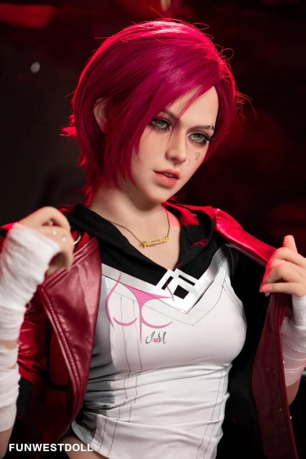 157cm red short hair mypuppen c cup poupée d'amour 5