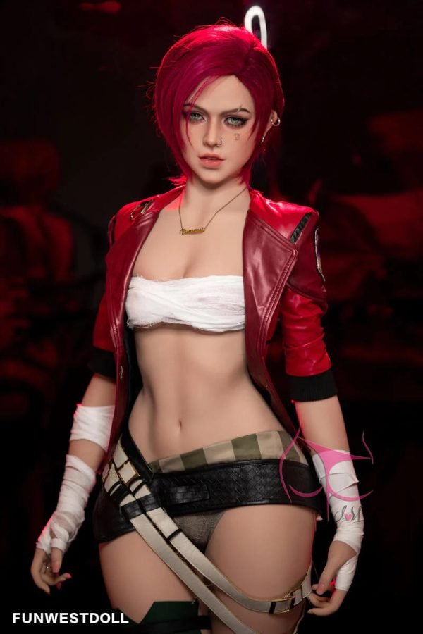 157cm red short hair mypuppen c cup poupée d'amour 9